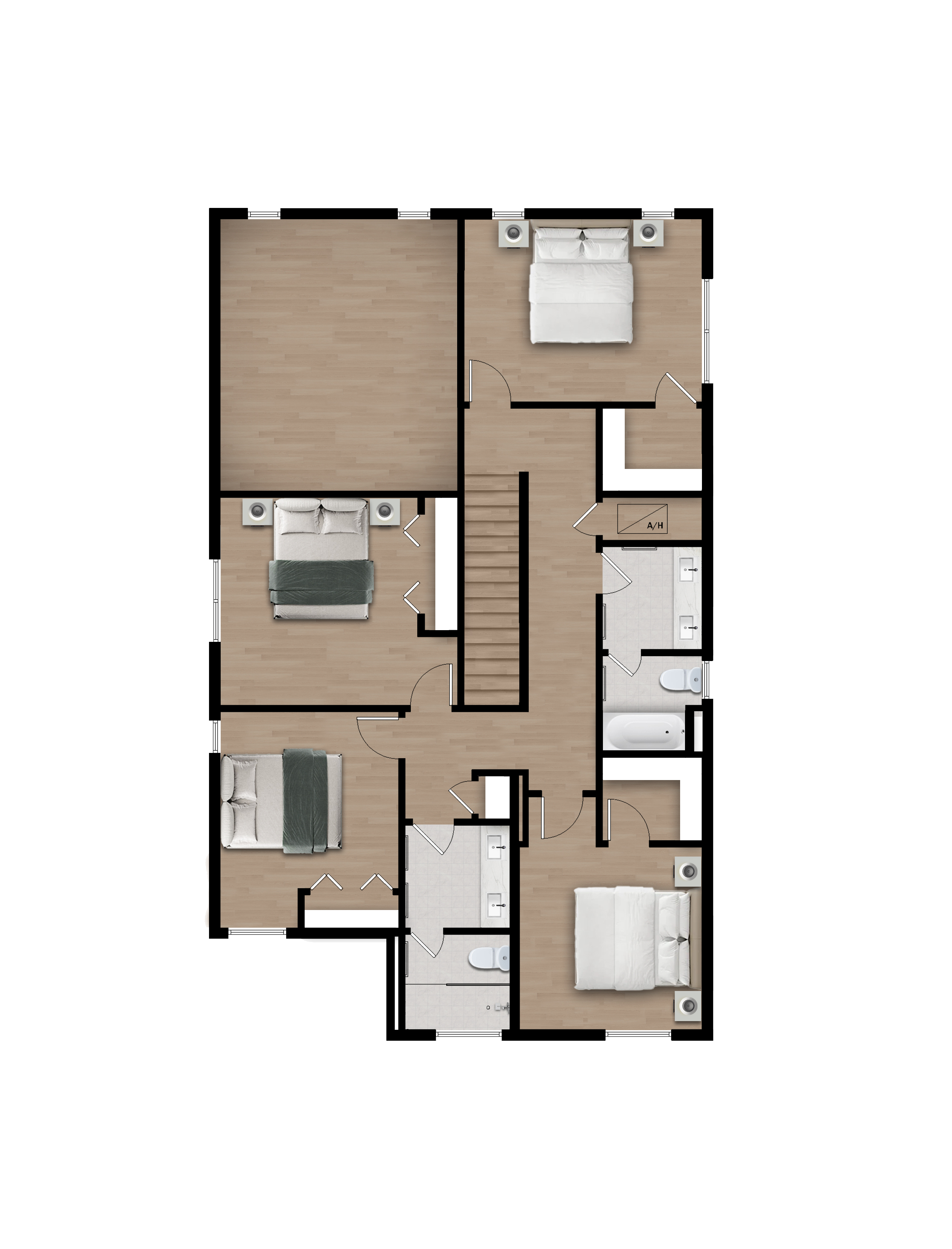 18076-Bordeaux- SFH -2nd Floor - 2D Floor Plan-10-29-2025 FA - Copy (2)